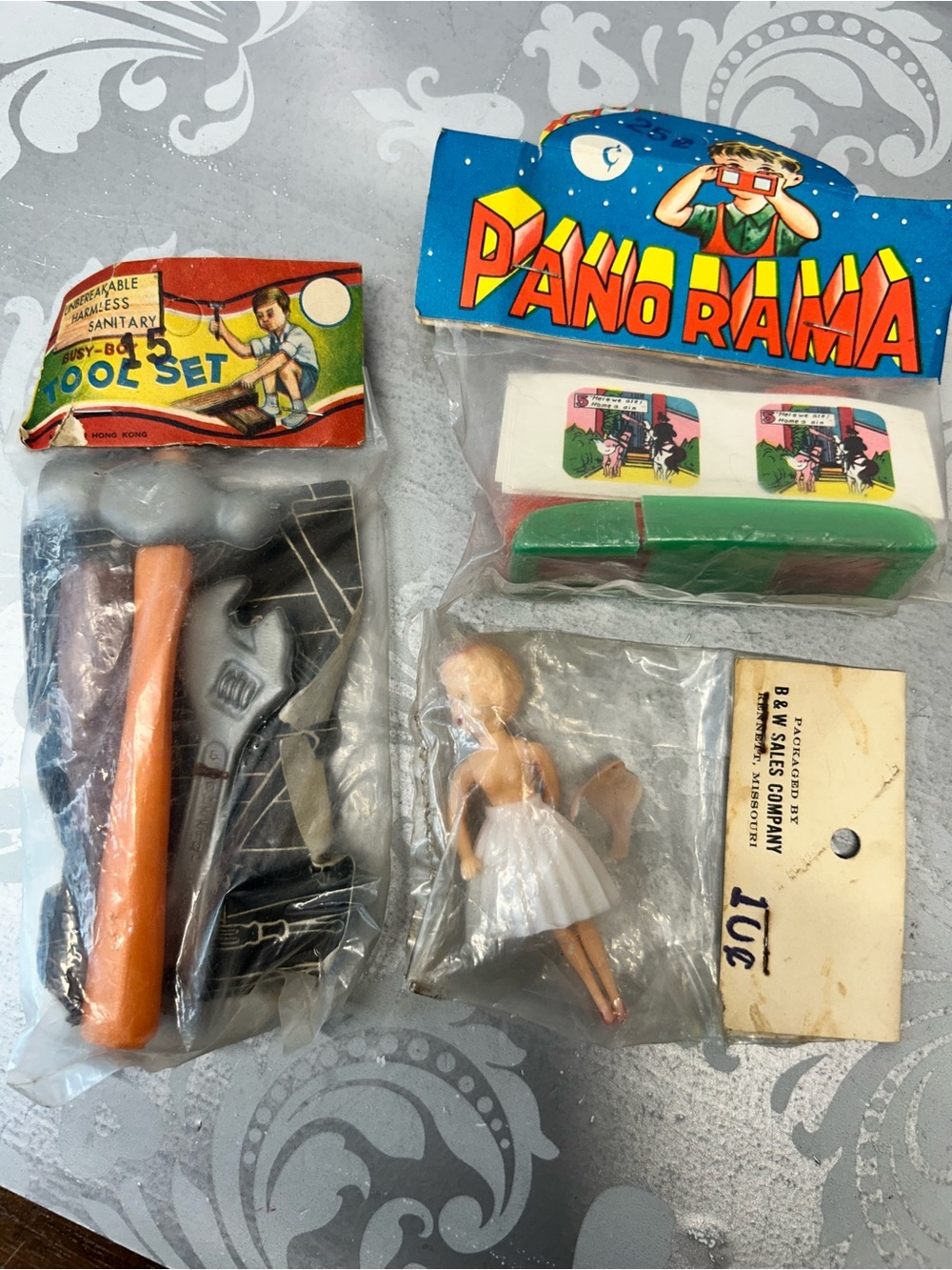Vintage toy lot in original packaging Pano Rama Blue Toy Viewer with Accessories
